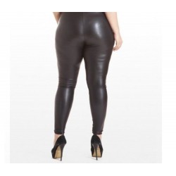 Colanti imblaniti, imitatie vizuala de piele – cu buzunare, MARIMI MARI