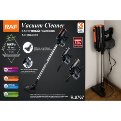 Aspirator Vertical 3 in 1 RAF R.8767, 600W, 16 kPa, Filtru Lavabil, Recipient 500 ml