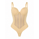 Body Modelator cu Cupe și Efect Push-Up, Tanga Lenjerie intima - Modelatoare