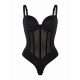 Body Modelator cu Cupe și Efect Push-Up, Tanga Lenjerie intima - Modelatoare