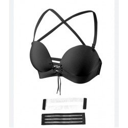 ​Sutien push up cu snur si bretele