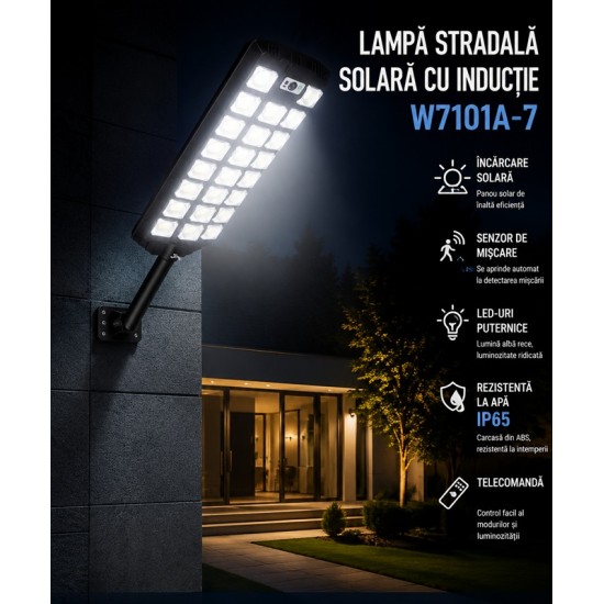 Lampa Stradala Solara LED cu Senzor de Miscare și Telecomanda DECORATIUNI/AMENAJARE