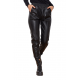 Pantalon imitatie piele-  vatuiti , cu buzunare PANTALONI/COLANTI