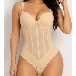 Body Modelator cu Cupe și Efect Push-Up, Tanga