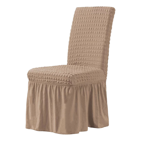 SET: 4 X Husa scaun cu volanas - VERONA HUSE SCAUNE