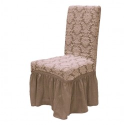 SET: 6 Huse Scaun Jacquard - MARO DESCHIS