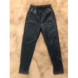 Pantalon imitatie piele, subtire - Fashion 