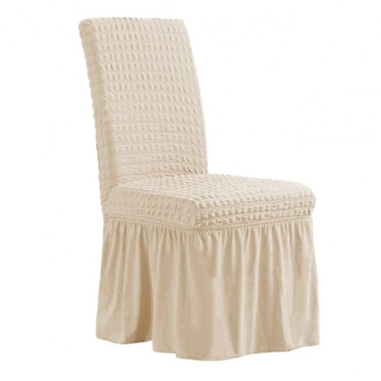 SET: 6 X Huse pentru scaune - VERONA Crem BUCATARIE