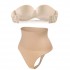 Set: Chilot modelator tanga cu talie inalta + Sutien balconette - fara bretele