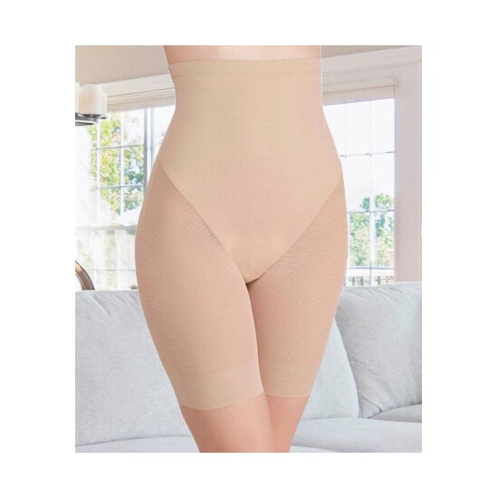 Pantalon modelator, cu banda silicon antialunecare si talie inalta PANTALONI/COLANTI